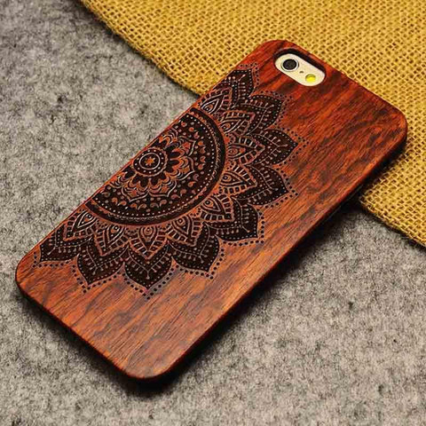 Thin Luxury Bamboo Wood Phone Case For Iphone