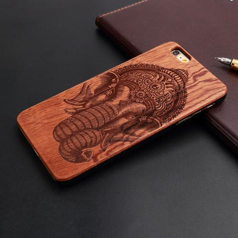 Thin Luxury Bamboo Wood Phone Case For Iphone