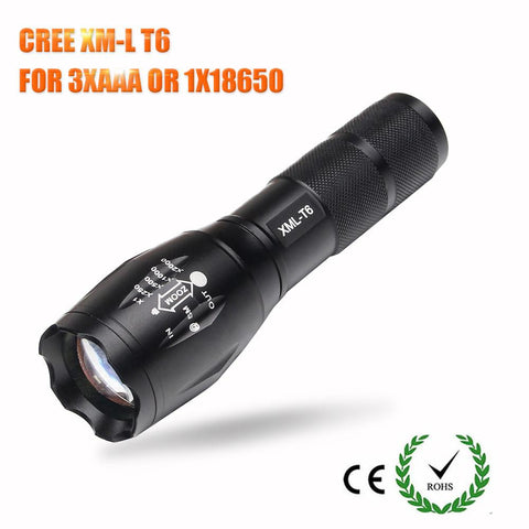 Flashlight 3800Lumens Led Torch Zoomable