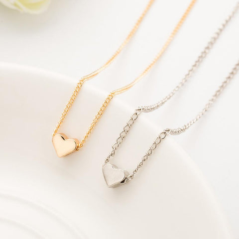 New Hot Trendy Tiny Heart Short Pendant Necklace