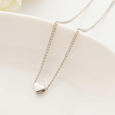 New Hot Trendy Tiny Heart Short Pendant Necklace