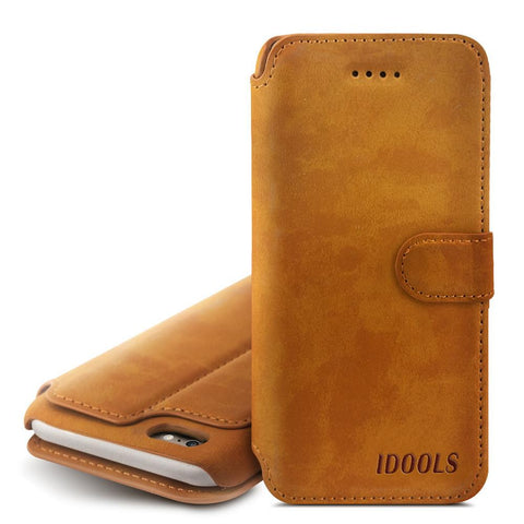 Leather Dirt Resistant Wallet Mobile Phone Bags & Cases for iPhone