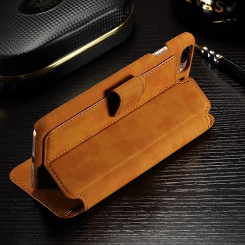 Leather Dirt Resistant Wallet Mobile Phone Bags & Cases for iPhone