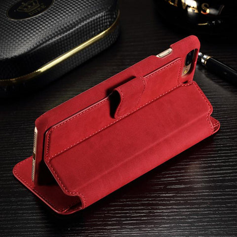 Leather Dirt Resistant Wallet Mobile Phone Bags & Cases for iPhone