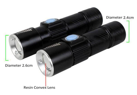 Flashlight 3800Lumens Led Torch Zoomable