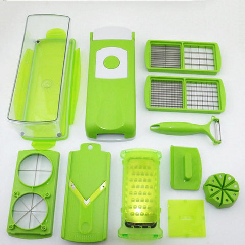 Vegetable Slicer 12 Pcs Fruit Peeler Cutter