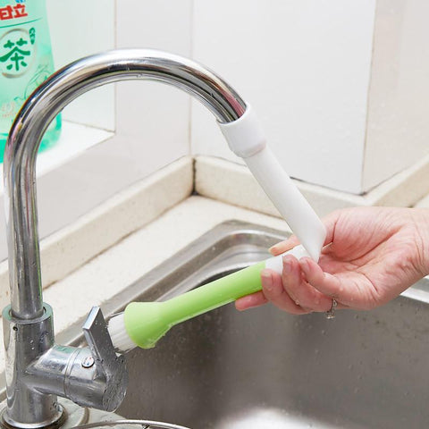 Water-saving faucet filter vegetable brush cleaning