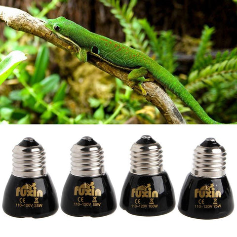 Pet Reptile Breeding Ceramic Emitter Heated Heater Light Lamp Bulb