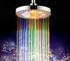 Image of 7 Colors Automatic Changing 8 Inch Roundness Bathroom LED Light Rain Top Shower Head