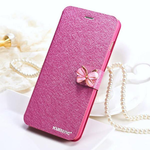 Luxury Fashion Butterfly Flip Leather Mobile Phone Case