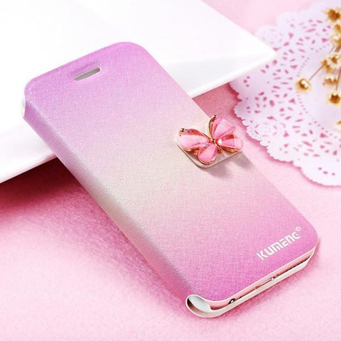 Luxury Fashion Butterfly Flip Leather Mobile Phone Case