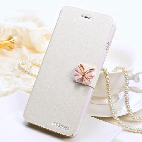 Luxury Fashion Butterfly Flip Leather Mobile Phone Case