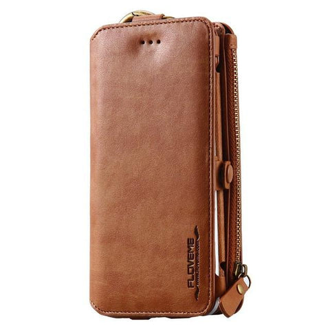 Retro Vintage Leather Multifunctional Wallet Case