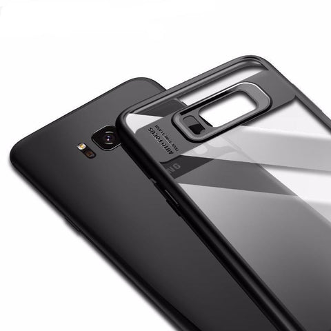 Full Protective Slim TPU & Acrylic Transparent Back Cover for Galaxy S8 S8+