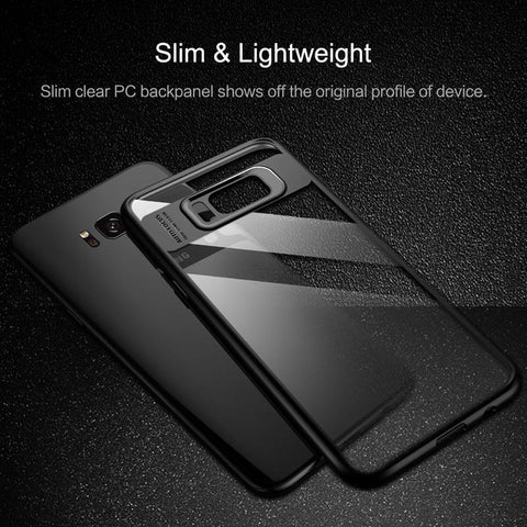 Full Protective Slim TPU & Acrylic Transparent Back Cover for Galaxy S8 S8+