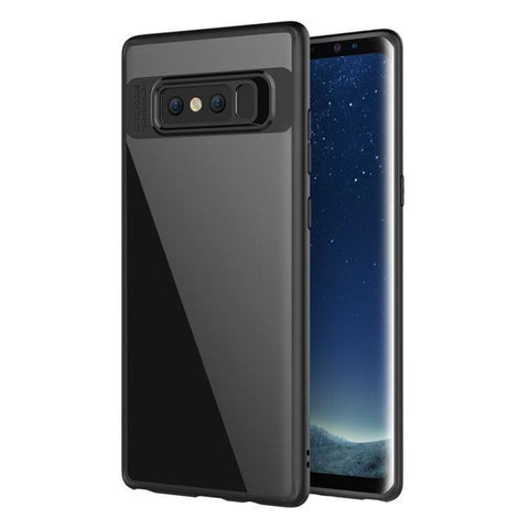 Full Protect Slim TPU & Acrylic Transparent Back Cover Shell for Galaxy Note8