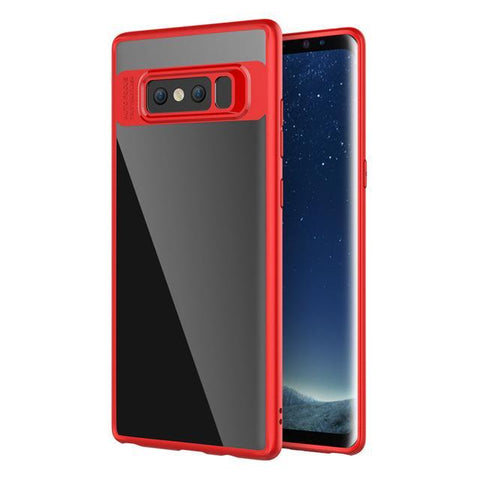 Full Protect Slim TPU & Acrylic Transparent Back Cover Shell for Galaxy Note8