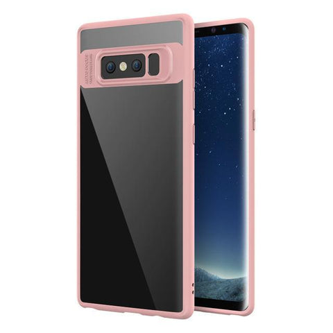 Full Protect Slim TPU & Acrylic Transparent Back Cover Shell for Galaxy Note8