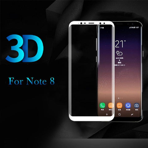 3D Full Cover Tempered Glass 9H Screen Protector for Samsung Galaxy Note 8