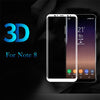 Image of 3D Full Cover Tempered Glass 9H Screen Protector for Samsung Galaxy Note 8