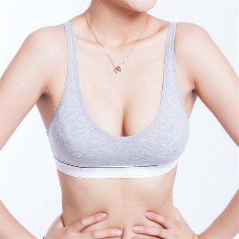 Fashion Women 100% Cotton Bust Push Up Bra