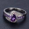 Image of Female Purple Oval Ring