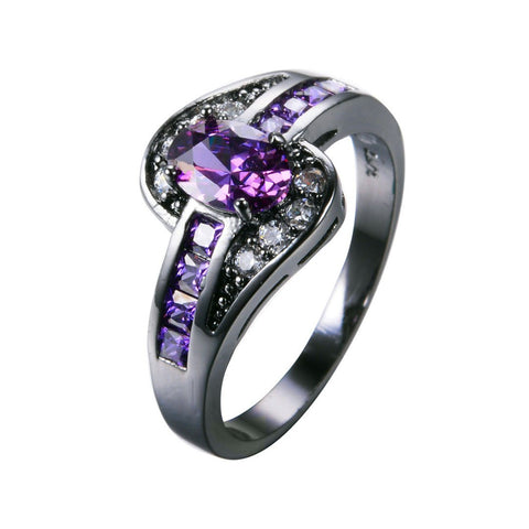 Female Purple Oval Ring