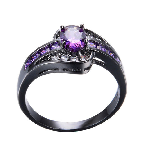 Female Purple Oval Ring