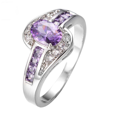 Female Purple Oval Ring