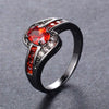 Image of Red Oval Fashion Ring