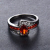 Image of Red Oval Fashion Ring