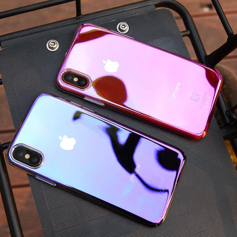 Plating Gradient Color Ultra Thin For iPhone X