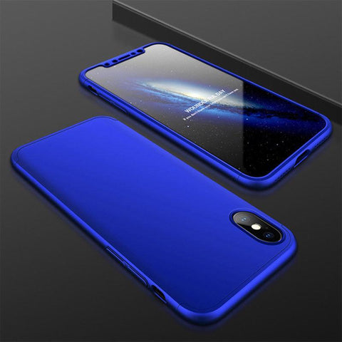 Hybrid 360° Full Body Hard Cover For iPhone X