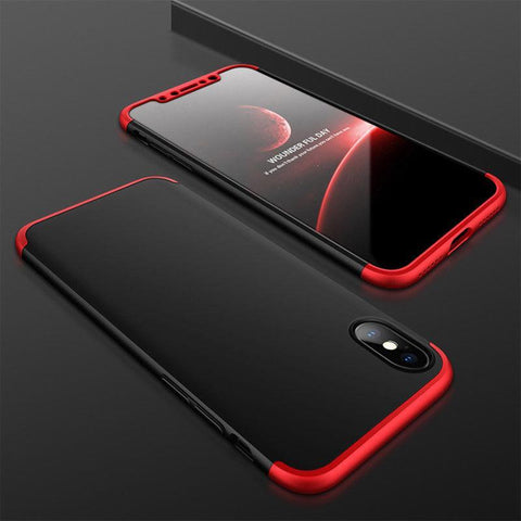 Hybrid 360° Full Body Hard Cover For iPhone X