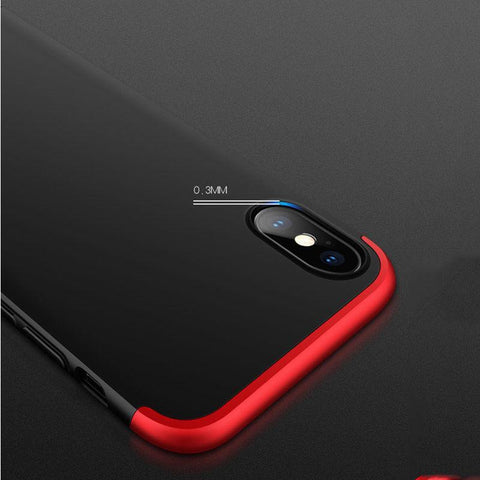 Hybrid 360° Full Body Hard Cover For iPhone X