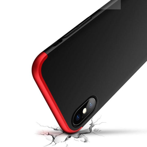 Hybrid 360° Full Body Hard Cover For iPhone X