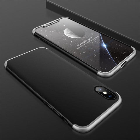 Hybrid 360° Full Body Hard Cover For iPhone X