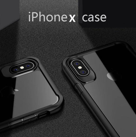 Luxury Slim Hybrid  Bumper Cover For Iphone X