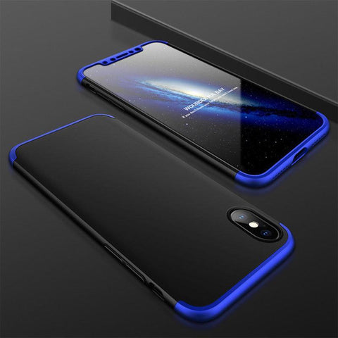 Hybrid 360° Full Body Hard Cover For iPhone X