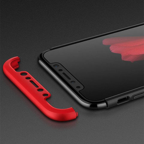 Hybrid 360° Full Body Hard Cover For iPhone X