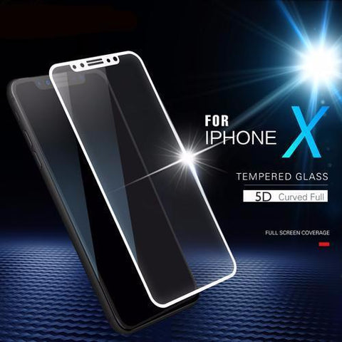 5D Full Cover Protective Anti Broken Tempered Glass For iPhone X