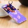 Image of Modern Blue Ray Light Clear Mobile Phone Case For iPhone