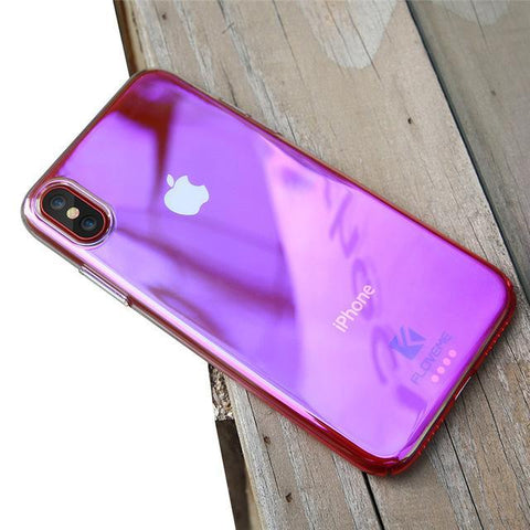 Plating Gradient Color Ultra Thin For iPhone X