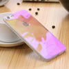 Image of Modern Blue Ray Light Clear Mobile Phone Case For iPhone