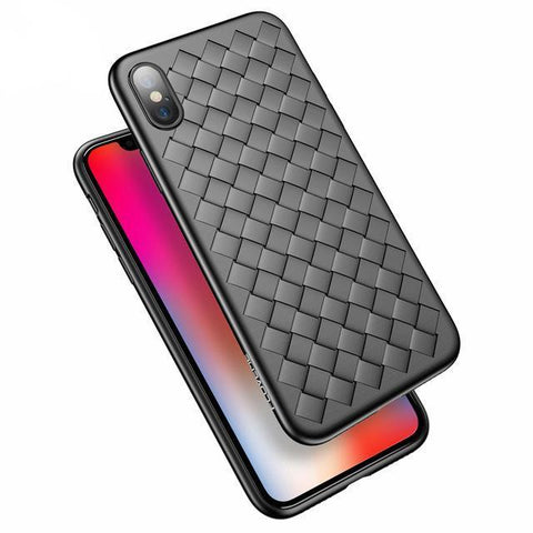 Luxury Soft Grid Weaving Cases For iPhone