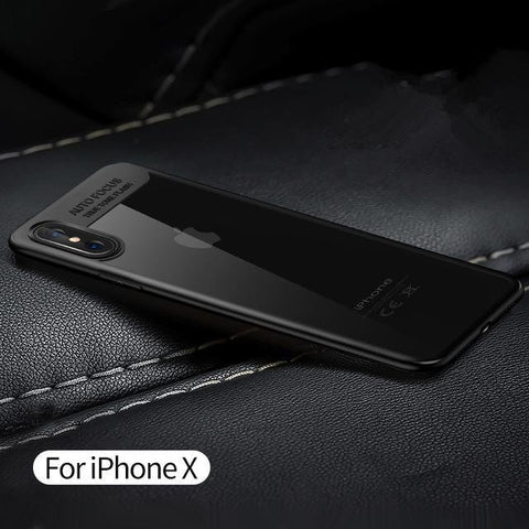 Transparent for Apple Back Cover for iPhone X