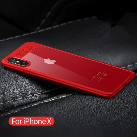 Transparent for Apple Back Cover for iPhone X