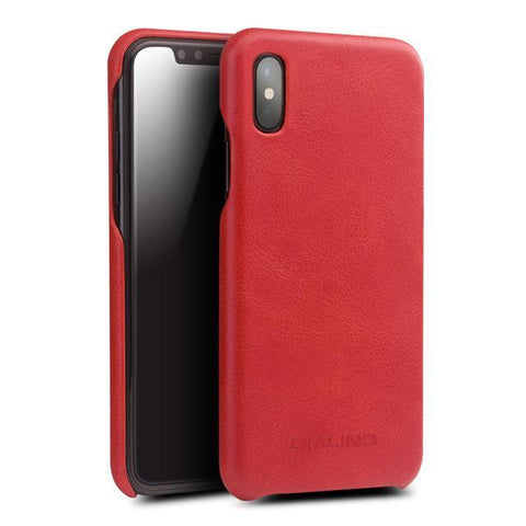 Luxury Real Genuine Leather Flip Case For Iphone X