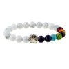 Image of Dog Paw Lava Bead Rainbow Bridge Bracelet