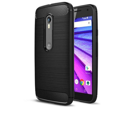 Soft Carbon Fiber Luxury Case For Moto G3